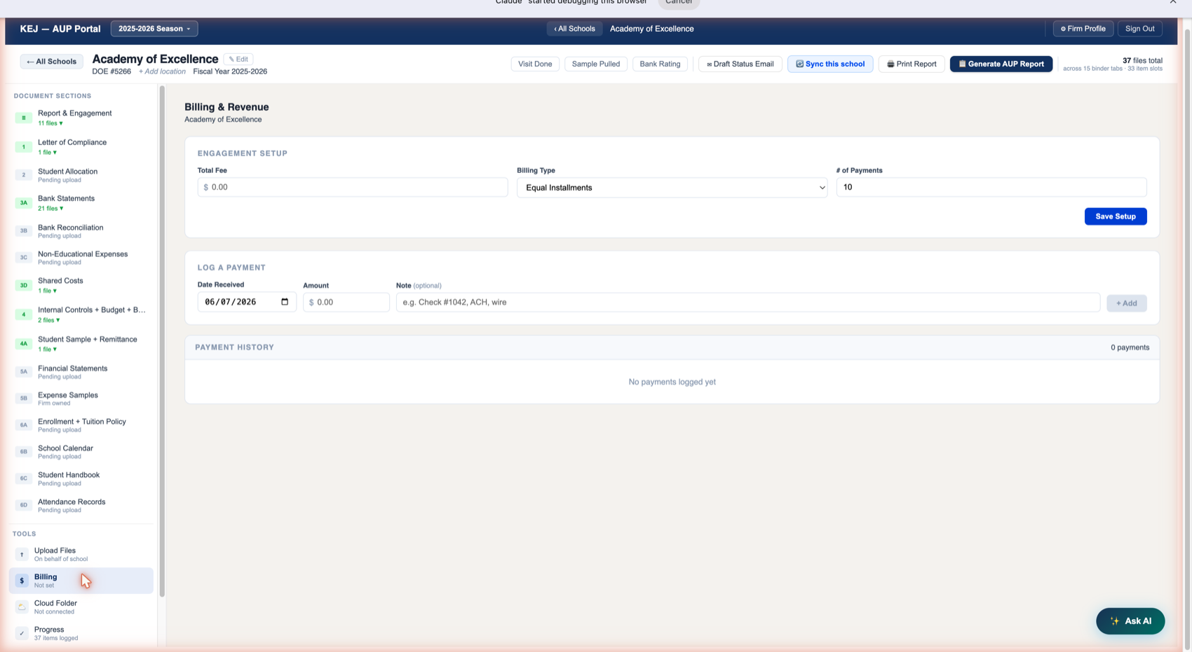 Billing tool